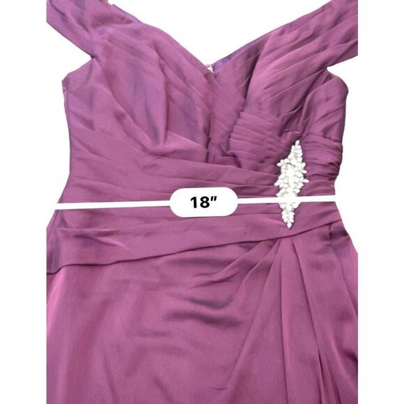 Jade By Jasmine Women's Plum / Purple Chiffon MOB Formal Gown - Size 8 - NWT 🌟 - Picture 16 of 16